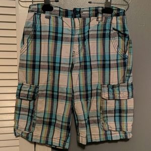Big boy SZ 12 Old Navy blue/white stripe shorts